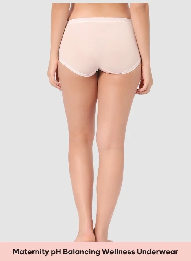 Intimate Queen Light Pink, Light Blue Corn Bae Maternity Lacy Boy Shorts – Ultra-Soft, No Roll-Ups & Gusset Support, Full Coverage Comfort for Every Trimester (Pack Of 2) for Women | Best Price UAE